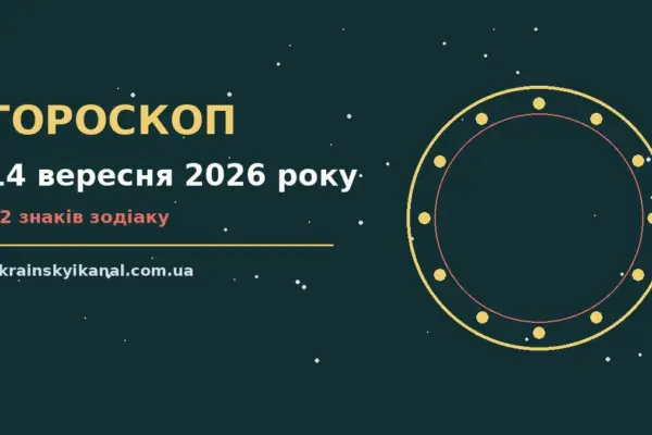 Гороскоп на 14 вересня 2026 року: час рішень для всіх знаків про події, зустрічі та вибір