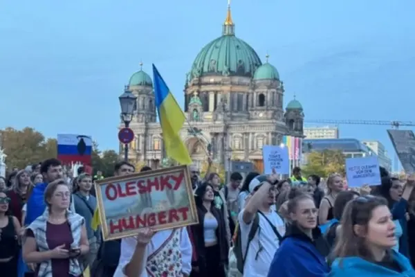 Марш у Берліні 28 вересня: понад 6 тисяч людей в окупованих Олешках без води і ліків