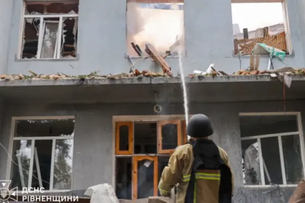 У Рівному ДСНС назвала перевірені цифри наслідків удару БпЛА по закладу